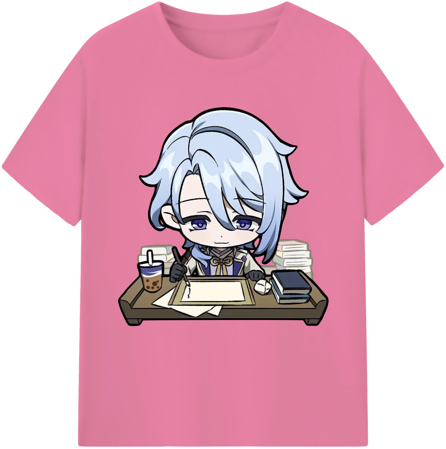 げんし神 神里綾人 かみさとあやと genshin Kamisato Ayato 綿100％半袖Tシャツ（フロントプリント）